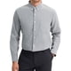thumbnail image 1 of CAMISA DE NEGOCIO OXFORD DE MANGA LARGA PARA HOMBRES CON CUELLO BOTÓN REGULAR FIT XL GRIS, 1 of 5
