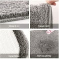 thumbnail image 3 of Bath Mat, Non-Slip Washable Bath Rug 50X80cm Soft Deep Pile Bath Rug For Bathroom Kitchen Quick Dry And Mildew Resistant Bath Rug, 3 of 7