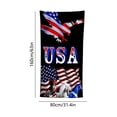 thumbnail image 3 of Boovnll American Flag Beach Towel Red White Blue Stars Stripe Microfiber Beach Towels, Absorbent Quick Dry Sand Free Beach Towel for Beach Yoga Pool Beach Towels Oversized, 31x63", 3 of 6