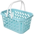 thumbnail image 1 of Small Shopping Basket for Kids Plastic Grocery Basket with Handle Toy Storage Container Party Favor, 1 of 5