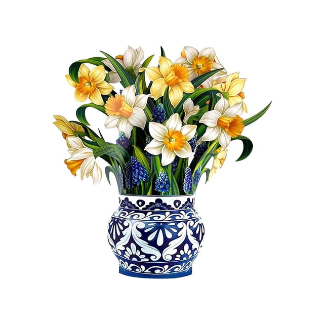 Ramiter Mother's Day 3D 3D Handheld Flower Bundle Greeting Card Popup Flower Bundle Greeting Message