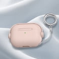 thumbnail image 3 of for Airpods case Clear,Shockproof Case for Airpods Pro 2nd Generation 2022 case,Full Protective Soft TPU Drop Protection Accessories Case with Keychain Charging Case for Women Girls Men,Pink, 3 of 6