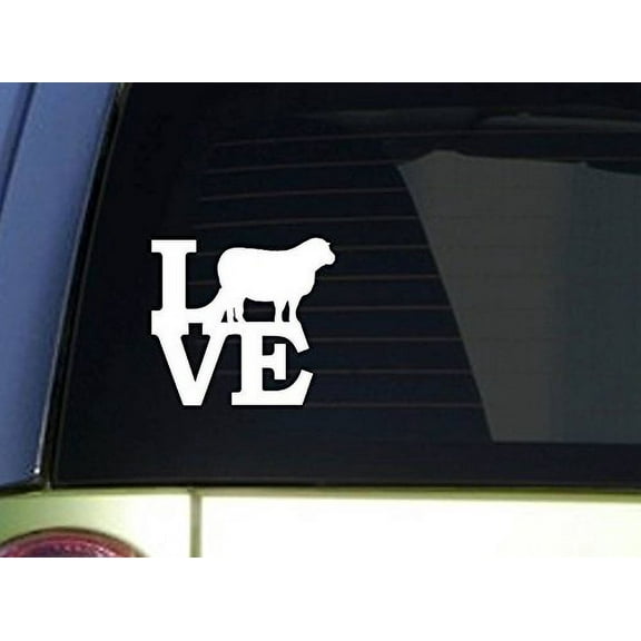 Sheep Love Sticker *I921* 6x6 inch decal