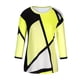 thumbnail image 4 of Pntutb - Blusa de manga larga para mujer, estilo informal, cuello redondo, costuras, color de contraste Pntutb Pntutb-7098, 4 of 5