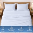 thumbnail image 3 of Dee's Collection 800 TC 4 Piece Sheet Set 15 Inch Deep pocket 100% Egyptian Cotton Full-XL Size, Light Blue Color, 3 of 6