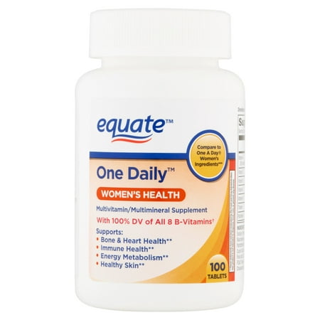(2 Pack) Equate 1-daily Womens 100 Ct (Best Daily Vitamin For Women)