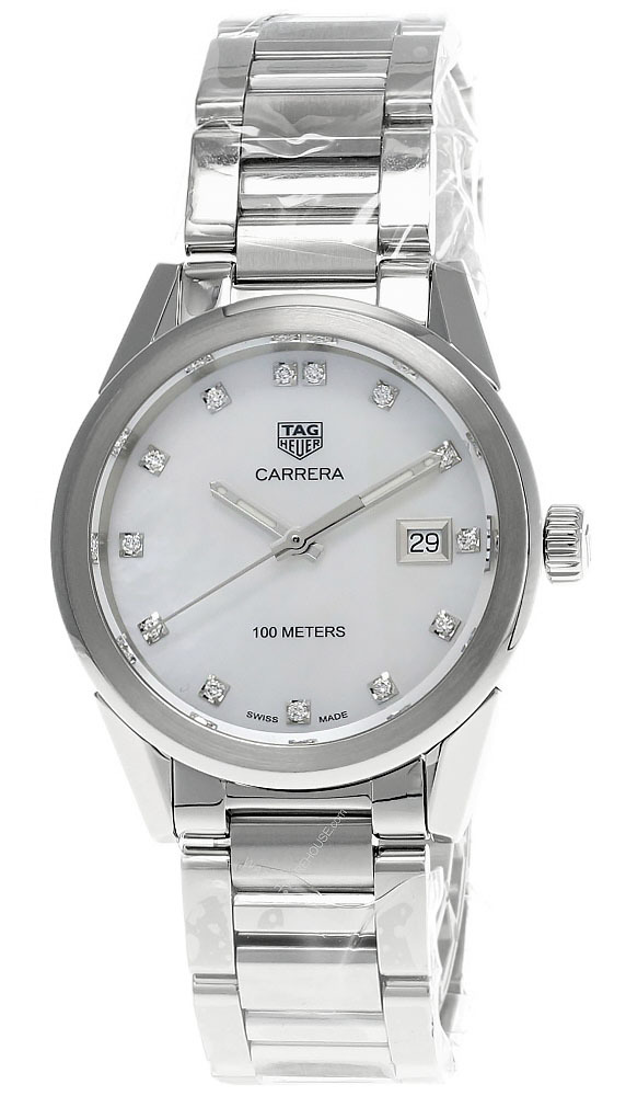 TAG HEUER Carrera 36MM QTZ Diamond MOP 