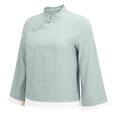 thumbnail image 5 of Vinsonshop Embroidered Tops for Women Elegant Embroidered Boho Tops Boho Tunic Dressy Casual Summer Boho Peasant Tops Summer Gauze Shirts Tunic Tops Summer Blouses for Women (M-4XL), 5 of 9