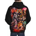 thumbnail image 6 of Demon Slayer Mens Active Sweatshirts Cozy Hoodie 3d Graphic Sweater Casual Winter Clothes Tops Coat Small, 6 of 7