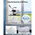 thumbnail image 4 of KFFKFF Commercial Ice Crusher 661LBS/H, 350W Electric Snow Cone Machine with 4 Blades, 2000RPM Stainless Steel Shaved Ice Machine with 11 Gal Crushed-Ice Box, 4 of 9