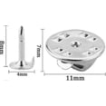 thumbnail image 2 of 120 Pairs Butterfly Clutch Tie Tacks Pin Back Compatible With With 8mm Length Blank Pins For Craft Making (silver) -Yx, 2 of 4