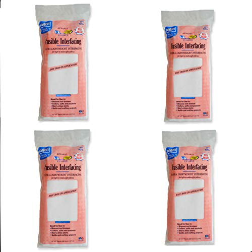 Perfect Seams White Iron on fusible Interfacing Pack of 10 Sheets Medium Weight