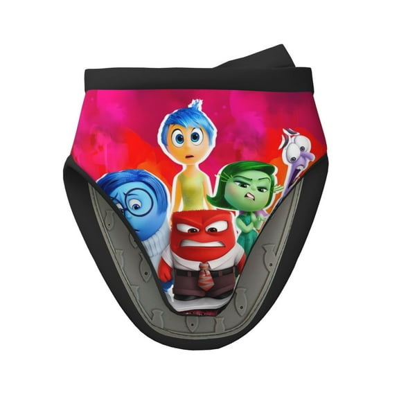 Saiise inside out 2 Print Mini Silicone Oven Mitts Heat and Slip Resistant Kitchen Mittens,Short Oven Gloves for Safe Cooking Baking & Grill,5.9"x5.9",1 PC