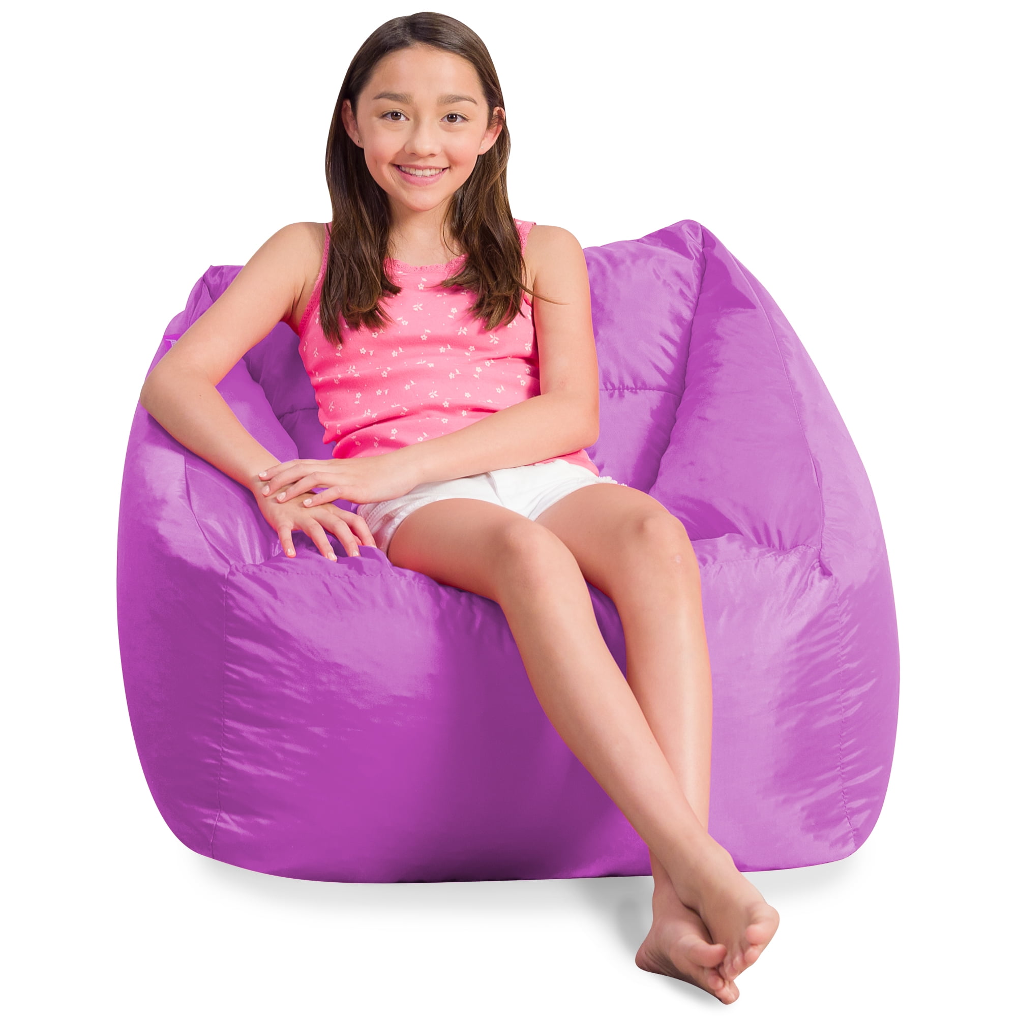 Posh Creations Coronado Bean Bag Chair Lounger, Structured Bean Bag