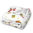 thumbnail image 2 of ZICANCN Throw Blanket Christmas Cute Tree Snowman , Couch Ultra Soft Micro Fleece Sofa Bed Camping Travel Blanket for Adults, 80"x60", 2 of 8