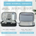 thumbnail image 6 of YXRIJDJ Black Travel Cable Organizer Bag Electronic Organizer Pouch Bag Electronic for Cable, Cord, Charger Accessories Double Layers Portable Carry Case, 6 of 6