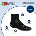 thumbnail image 4 of Fruit of the Loom Dual Defense Ankle Socks for Boys, Black, Sizes 3-9 (10-Pack), 4 of 5