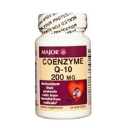 Major Coenzyme Q-10 Softgels, 200 mg, 30 Count
