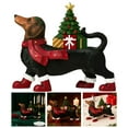 thumbnail image 4 of Christmas Decor Dachshund and Christmas Tree Statues Christmas Tabletop Decorations Lighted Blow Dog Statue Christmas Indoor Decorations, 7.87" x 6.89", 4 of 9