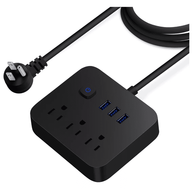 Regleta con Puerto USB Extensor de Enchufe Múltiple Portátil BLOOSOM