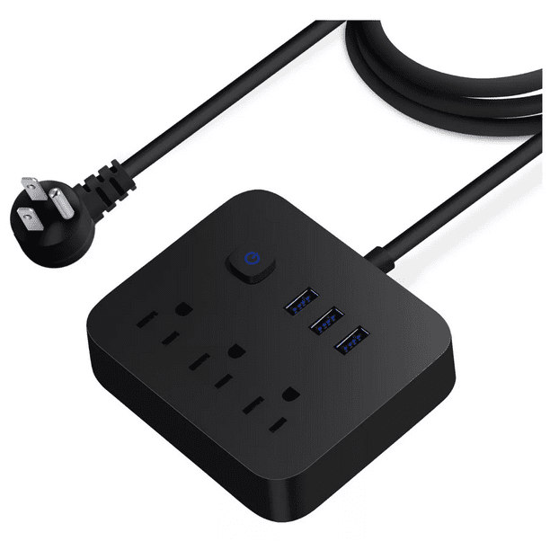 Regleta con Puerto USB Extensor de Enchufe Múltiple Portátil BLOOSOM