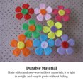 thumbnail image 3 of 100 Pieces Flowers Appliques Colorful Felt Flower Shape Patch Accessory Embellishments DIY Hair Clip Clothes Hat Sewing, 3 of 8