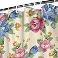 thumbnail image 3 of Pioneer Flower Floral Print Pattern Shower Curtain 84"x72" ,Bathroom Decorative Shower Curtains Set with 12 Hooks,Modern Waterproof Washable Shower Curtain, 3 of 6