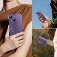 thumbnail image 7 of Magnetic case for iPhone 15 Puls  Phone Case for Women, Matte Luxury Soft Metallic Luster Design with Camera Lens Protector, Compatible with Magsafe Case for iPhone 15 Pro Max "-Purple, 7 of 7