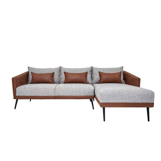 Sala Modular Kessa Muebles Nelly Gris