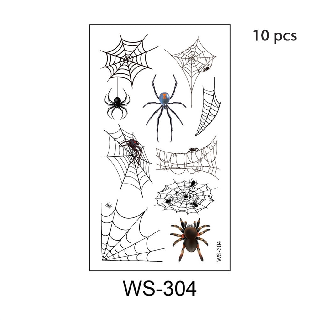 10 Pieces Tattoo Stickers Set off the Atmosphere of Terror Spider Embellishment Body Art Funny Lightweight Transfer Tattoos Kids Type 2 | Walmart Canada 10 Pieces Tattoo Stickers Set off the Atmosphere of Terror Spider Embellishment Body Art Funny Lightweight Transfer Tattoos Kids Type 2 | Walmart Canada