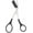 Black, variant on Nogis 1 Pcs Professional Precision Trimmer Eyebrow Shear Scissors Hair Remover with Eyebrow Comb and Non Slip Finger Grips for Men