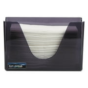 San Jamar Countertop Folded Towel Dispenser, 11 x 4.38 x 7, Black Pearl -SJMT1720TBK