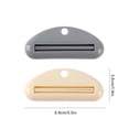thumbnail image 3 of Tssuoun 2 Pieces Toothpaste Squeezer Household Tube Squeezers Multipurpose Labor-saving Facial Compression Tools Squeezing Tool Beige+Grey, 3 of 7