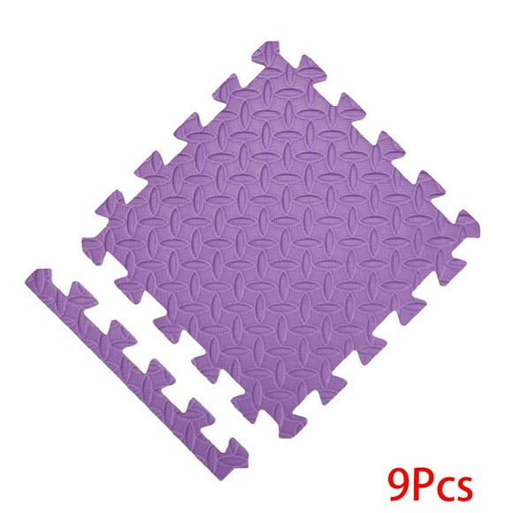 ToyWorld 9pcs Eight-day Foam Mat with Boards Children's Puzzle Mat Baby Playing Interlocking Foam Floor Pad Sets