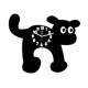 thumbnail image 4 of Reloj de pared decorativo y creativo con forma de animal y cola oscilante, ideal para la cocina, negro, 4 of 9