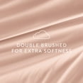 thumbnail image 3 of Wrinkle Resistant Super Soft Bed Sheets Set, California King 4-Piece Solid in Blush by Comfort Canopy, 3 of 12