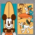 thumbnail image 3 of Disney - Mickey & Friends - Donald Duck, Goofy, & Pluto - Sun, Sand, & Surf - Toddler And Youth Girls Raglan Graphic T-Shirt, 3 of 4