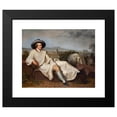 thumbnail image 2 of Johann Heinrich Wilhelm Tischbein 14x12 Black Modern Framed Museum Art Print Titled - Goethe in the Roman Campagna (1787), 2 of 5