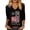Black-A-30505aa, variant on S-5XL Plus Size 250th Anniversary USA Shirt V Neck Womens 3/4 Sleeve Tops We the People Patriotic Shirts for Women Navy 5XL