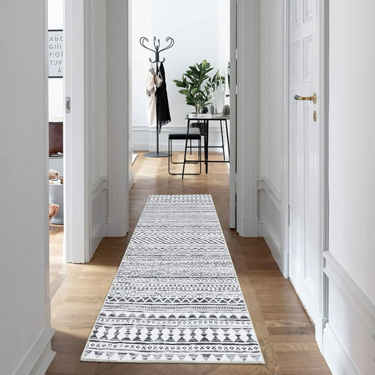 Carpet Runner Rug for Long Wide Hallways With Non Slip Skid 