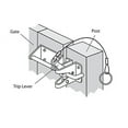 thumbnail image 5 of Nuvo Iron Heavy Duty Gate Latch (HD) with Cable & Ring Part # GLWHD, 5 of 5