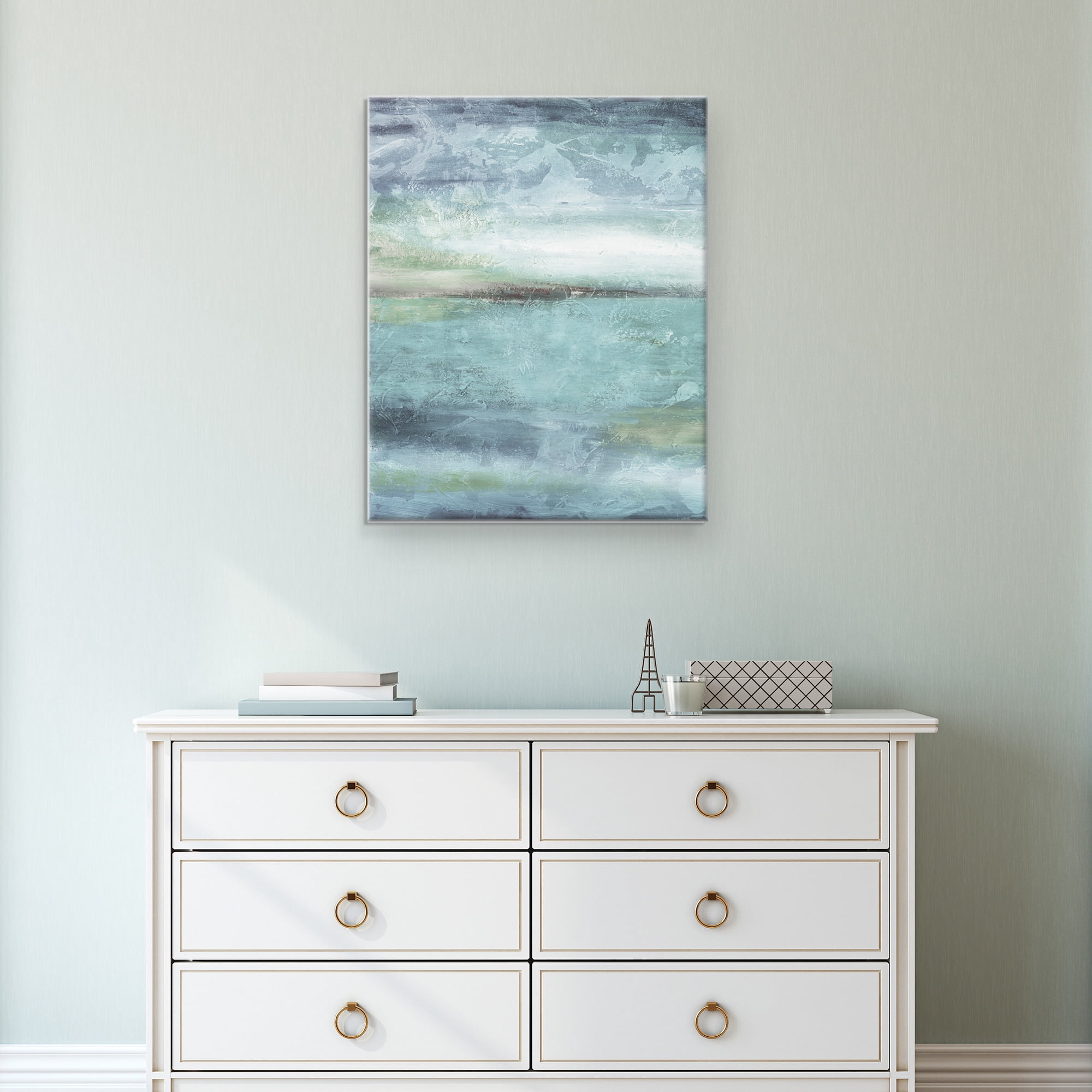 Blue Lagoon Light by Nan Wrapped Canvas Painting Art Print