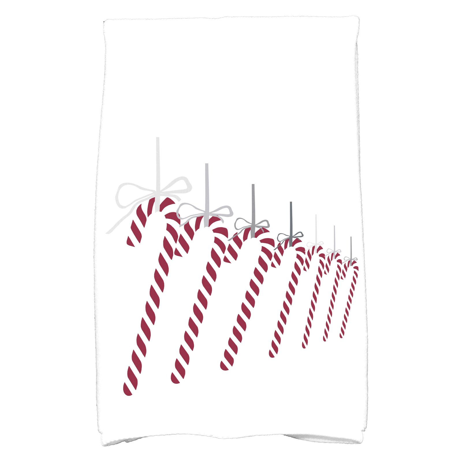 Simply Daisy 18" x 30" Candy Canes Holiday Geometric Print Kitchen Towel