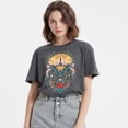 thumbnail image 4 of Vintage Boho Shirt Women Moon Moth Flower Graphic Tee Butterfly Floral Short Sleeve Casual Tee Tops, 4 of 7