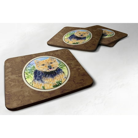 

Carolines Treasures SS8894FC Norwich Terrier Foam Coaster Set of 4 3 1/2 x 3 1/2 multicolor