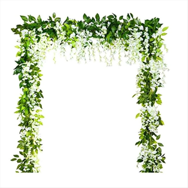 5 Piezas de 6.23 Pies/Pieza de Vid de Glicina Flores Artificiales Colgantes Guirnalda de Flores Colgantes de Glicina para Decoración Floral de de Boda