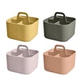 thumbnail image 1 of Product &Craft&Stationery - Color Random 1pc 2025 Small 4 Compartment Multiuse Caddy Organizer With Handle - Stackable Tote for Desk Stationery and Art Supplies, 1 of 8