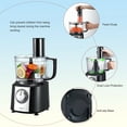 Tieasy 10 cup Food Processor 600W Multifunctional 5 in 1 Blender
