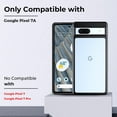 thumbnail image 2 of Black Case for Google Pixel 7a, Shockproof Military Grade Drop Protection, Anti-Fingerprint, Google Pixel 7a Phone Cases with Clear Back & Soft Black Edge Slim Silicone Cover, 2 of 12