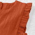 thumbnail image 5 of CYRBOKO Girls Casual Dresses, Stretchy A-line Flutter Sleeve Cotton Summer Dresses Brown Size 2-3 T, 5 of 6